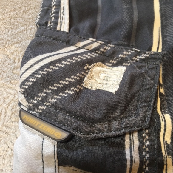 Point Zero Surf gray white plaid mens swim trunks board shorts Size L - Picture 4 of 9